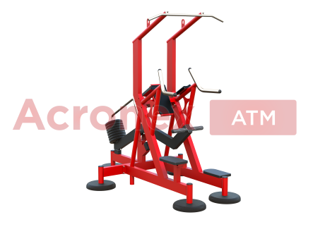 Уличный силовой тренажер для подтягивания и отжимания на брусьях с противовесом с изменяемой нагрузкой, в том числе для инвалидов и лиц с ограниченными возможностями здоровья