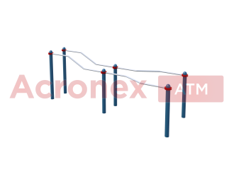 Брусья разноуровневые с возможностью занятий для инвалидов и лиц с ограниченными возможностями здоровья