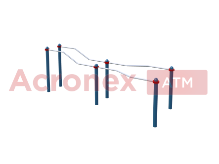 Брусья разноуровневые с возможностью занятий для инвалидов и лиц с ограниченными возможностями здоровья