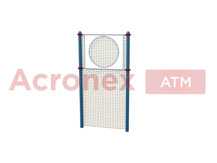 Мишень на стойках круглая с отверстием диаметром 90 см и со звуковым сигналом - для инвалидов и лиц с ограниченными возможностями здоровья (для выполнения испытания (теста) АТМ «Метание теннисного мяча в цель, дистанция - 6 м»)