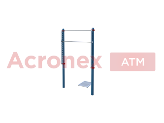 Перекладина с регулируемой высотой от 90 до 260 см (для выполнения испытаний (тестов) АТМ «Подтягивание из виса на высокой перекладине» и «Подтягивание из виса лежа на низкой перекладине» с упором для ног) - для инвалидов и лиц с ограниченными возможностя