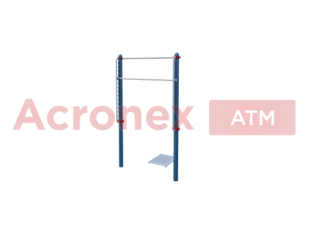 Перекладина с регулируемой высотой от 90 до 260 см (для выполнения испытаний (тестов) АТМ «Подтягивание из виса на высокой перекладине» и «Подтягивание из виса лежа на низкой перекладине» с упором для ног) - для инвалидов и лиц с ограниченными возможностями здоровья