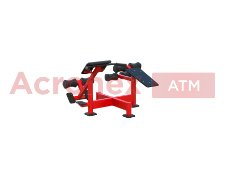 Уличный тренажер сдвоенный для развития мышц спины и больших ягодичных мышц