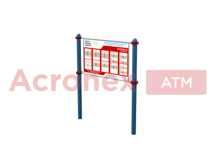 Информационная стойка с описанием нормативов испытаний (тестов) АТМ