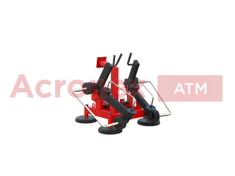 Уличный силовой тренажер для развития мышц спины с изменяемой нагрузкой из положения сидя, в том числе для инвалидов и лиц с ограниченными возможностями здоровья